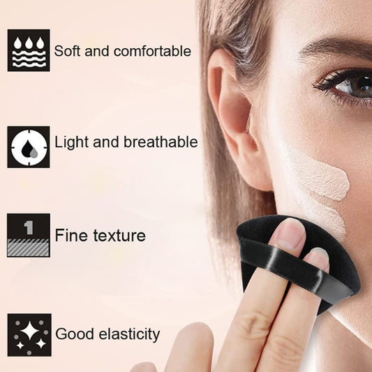 24 Pieces Powder Puff, Triangle Makeup Puff Cotton Powder Face Washable Body Powder Puff