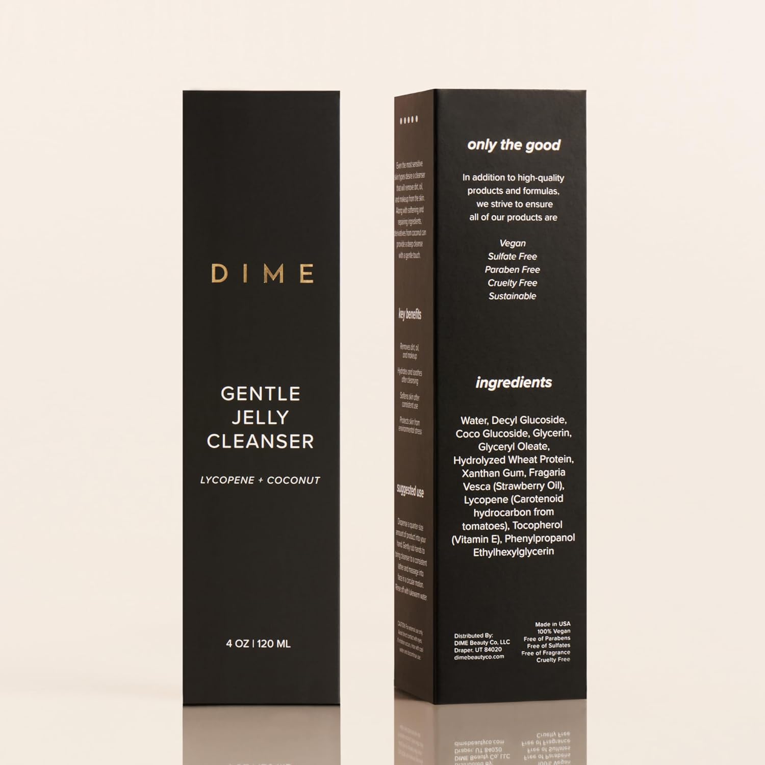 Dime Beauty Gentle Jelly Cleanser, Hydrating Facial Cleanser and Makeup Remover
