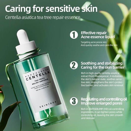 Madagascar Centella Tea-Trica Soothing Ampoule Essence Tea Tree Toner